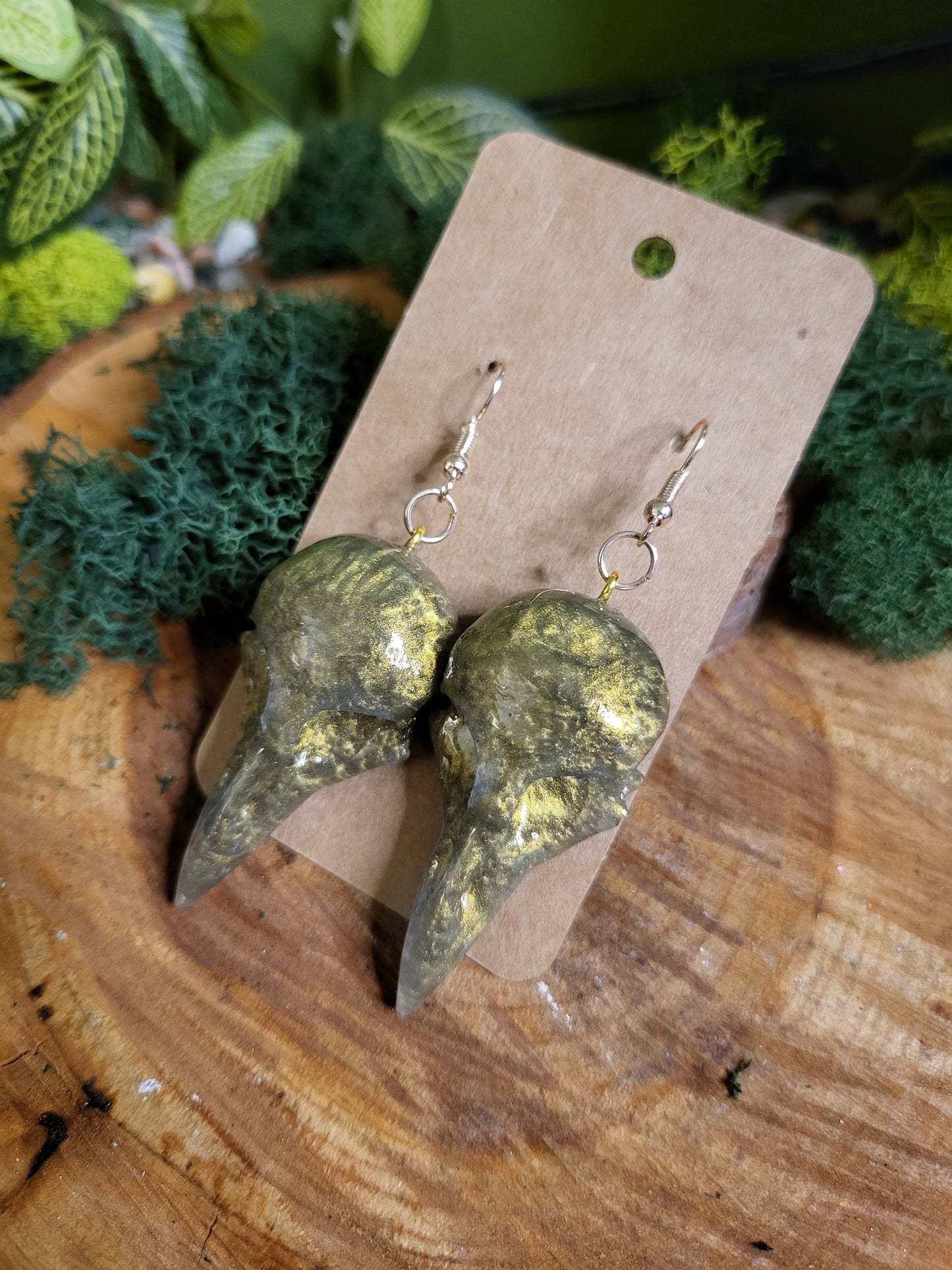 Raven Skull Earrings