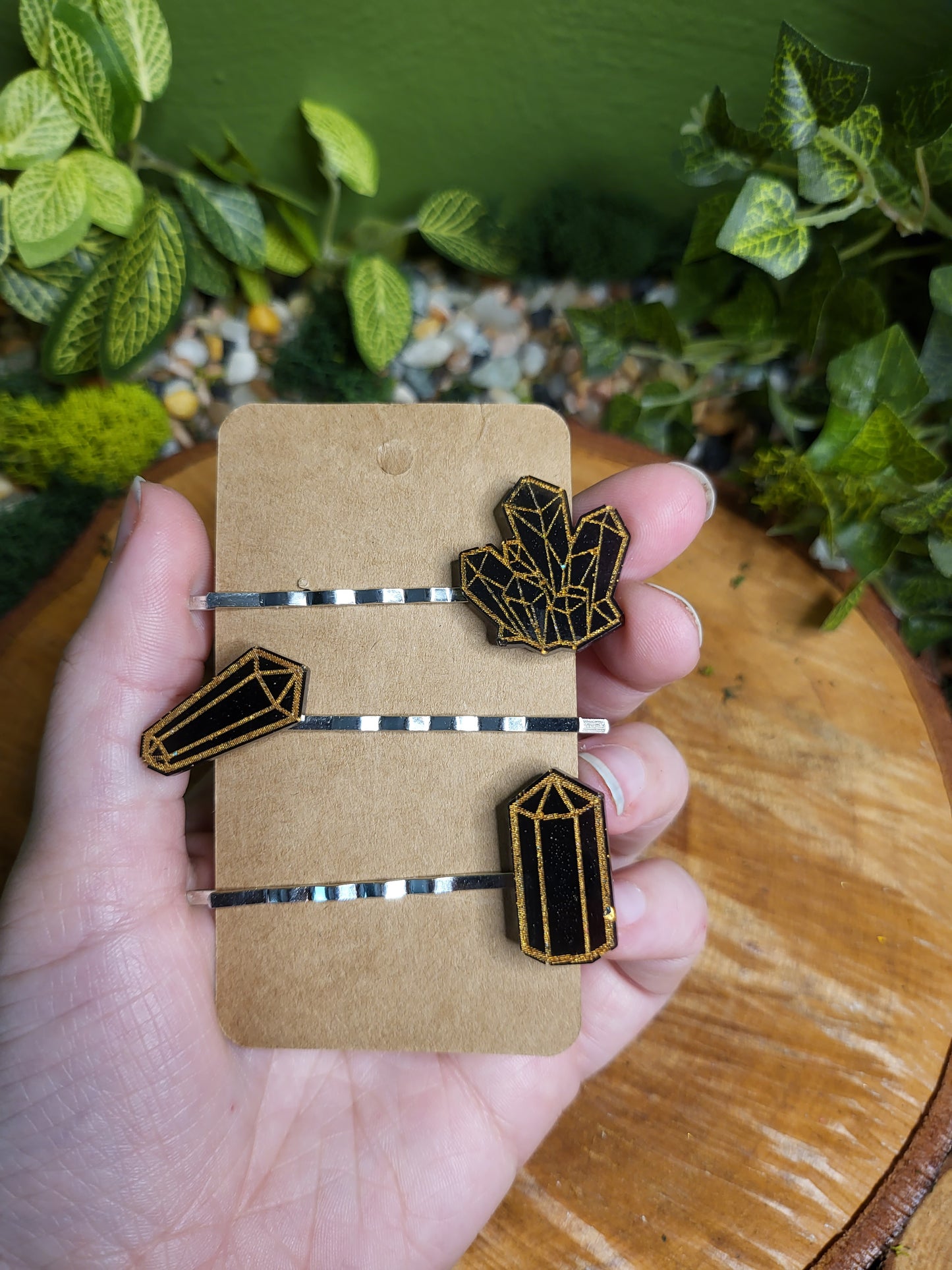 Crystal Hair Pins Sets of 3