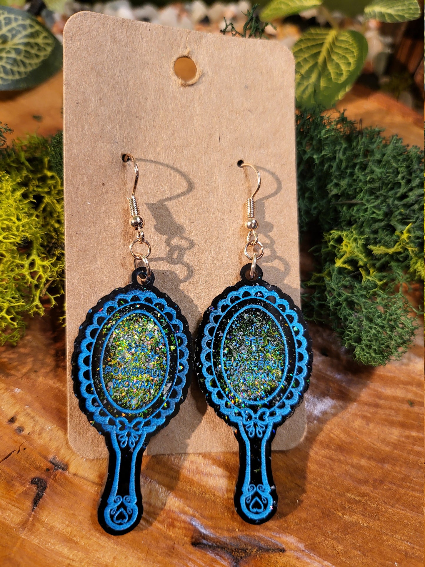 I See a Powerful Woman, Mirror Earrings
