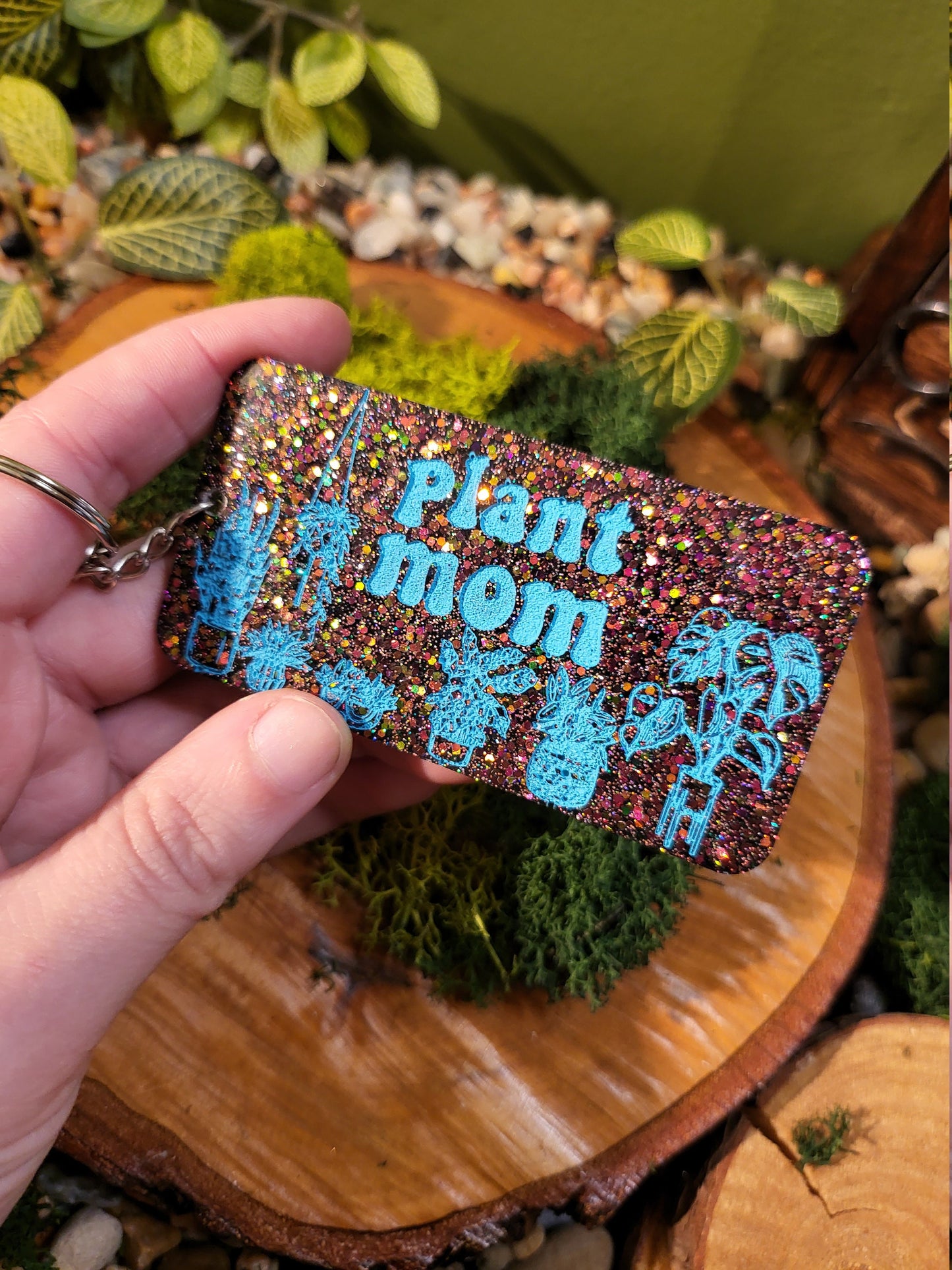Plant Mom Keychains
