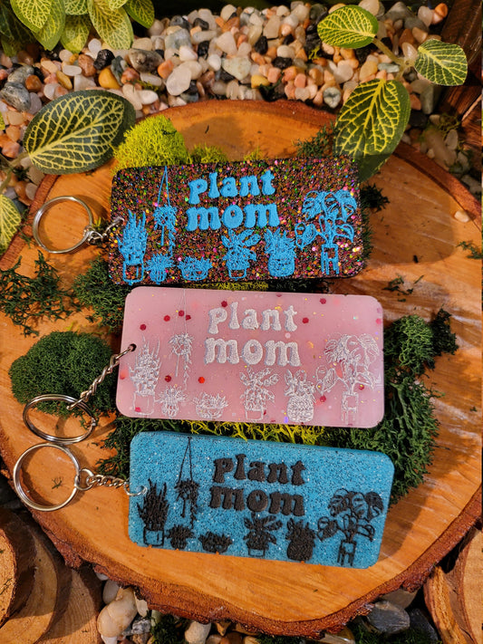 Plant Mom Keychains