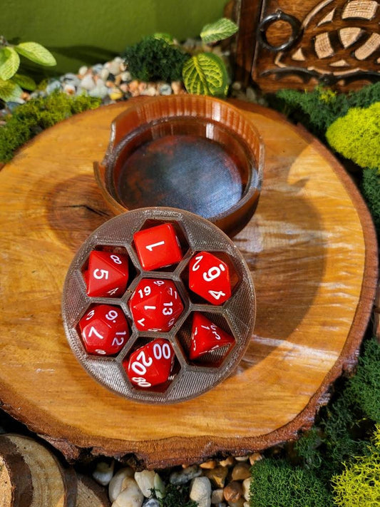 Red and Black Dice Box