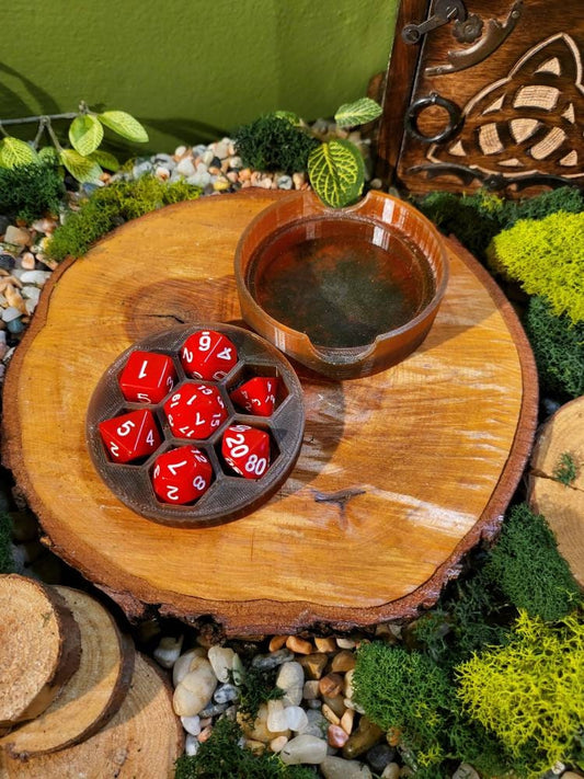 Red and Black Dice Box