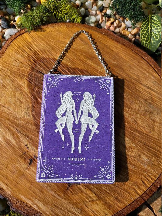 Purple Gemini Wall Hanging
