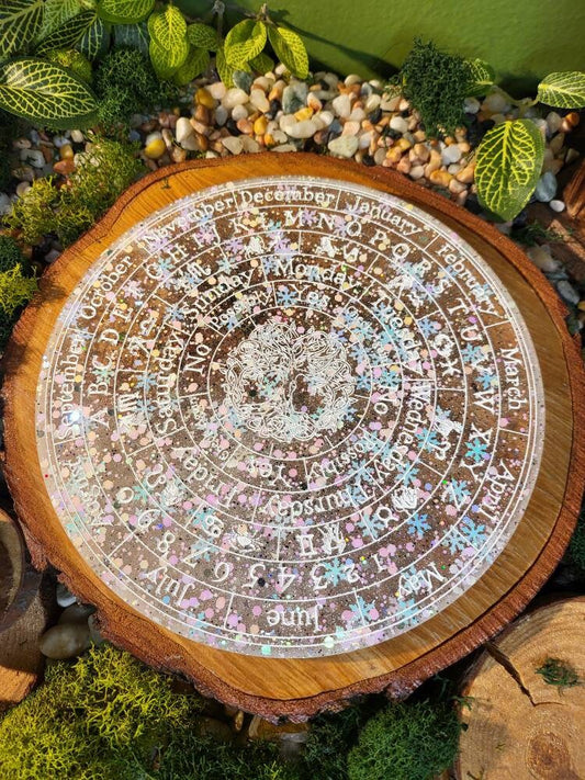 Winter Snowflake Wheel of the Year Pendulum