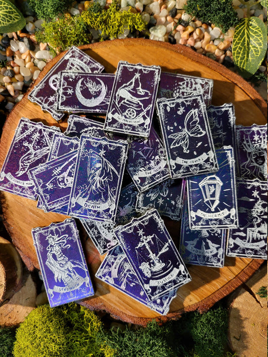 Mini Tarot Card Set - Rainbow Chameleon Flake