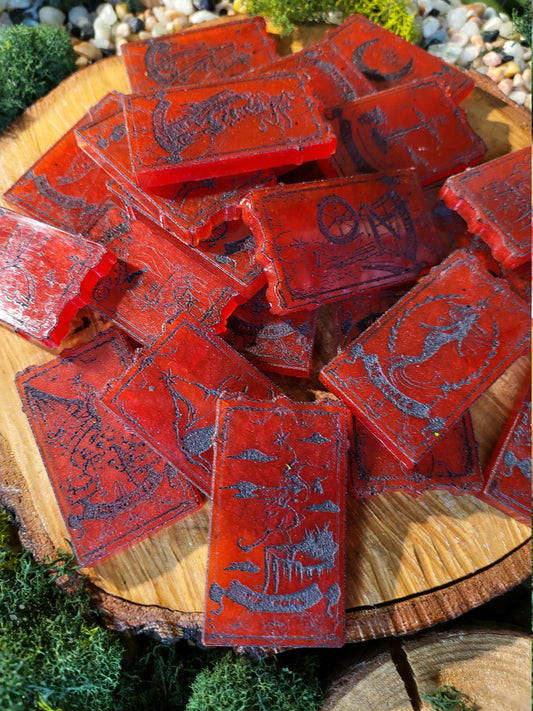 Red and Black Mini Tarot Card Set