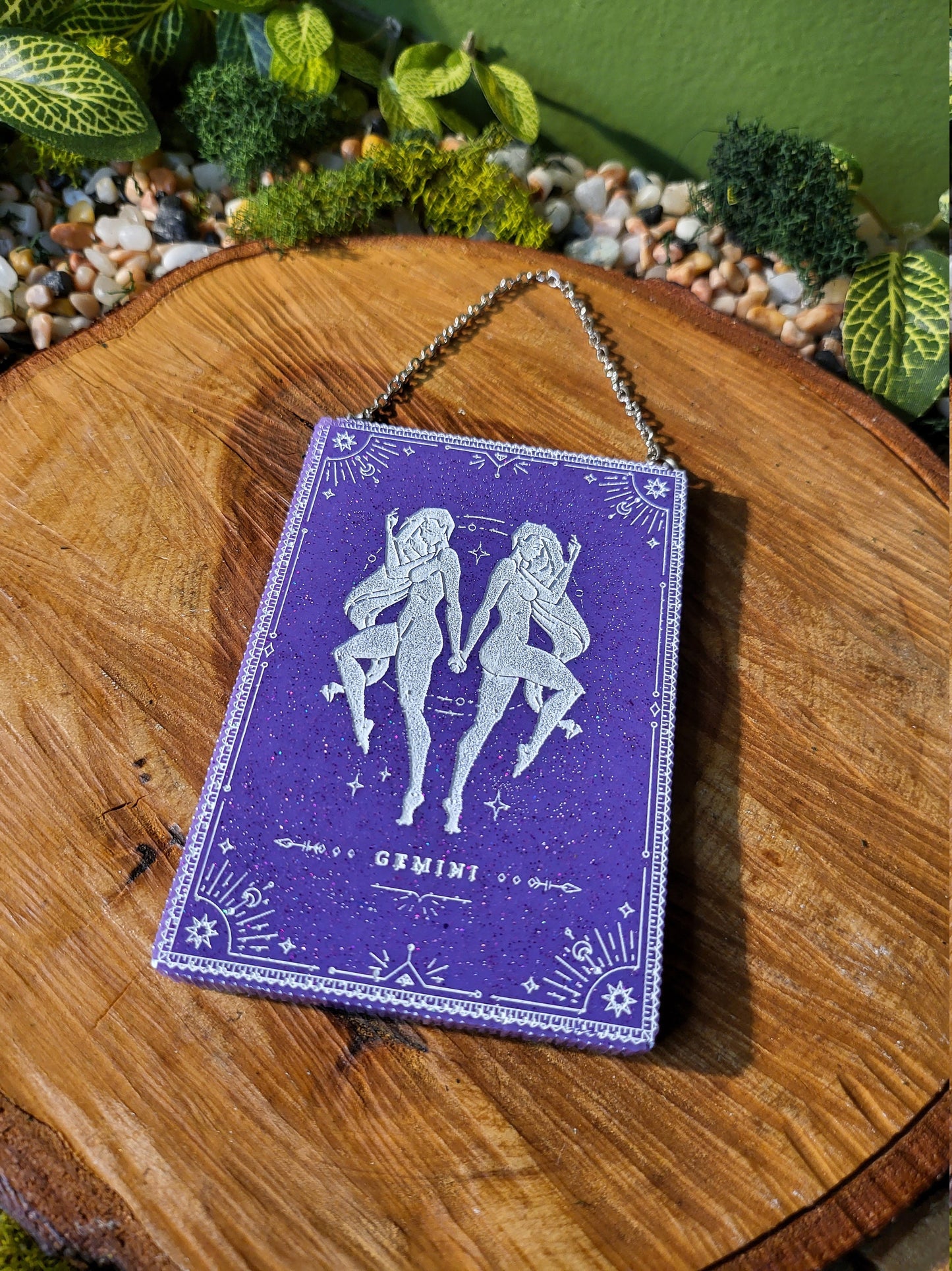 Purple Gemini Wall Hanging