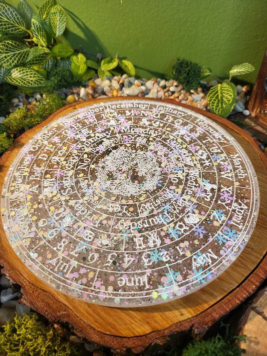 Winter Snowflake Wheel of the Year Pendulum