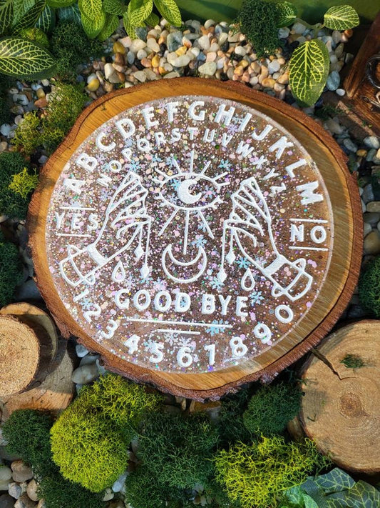 Winter Snowflake Circle Ouija Board