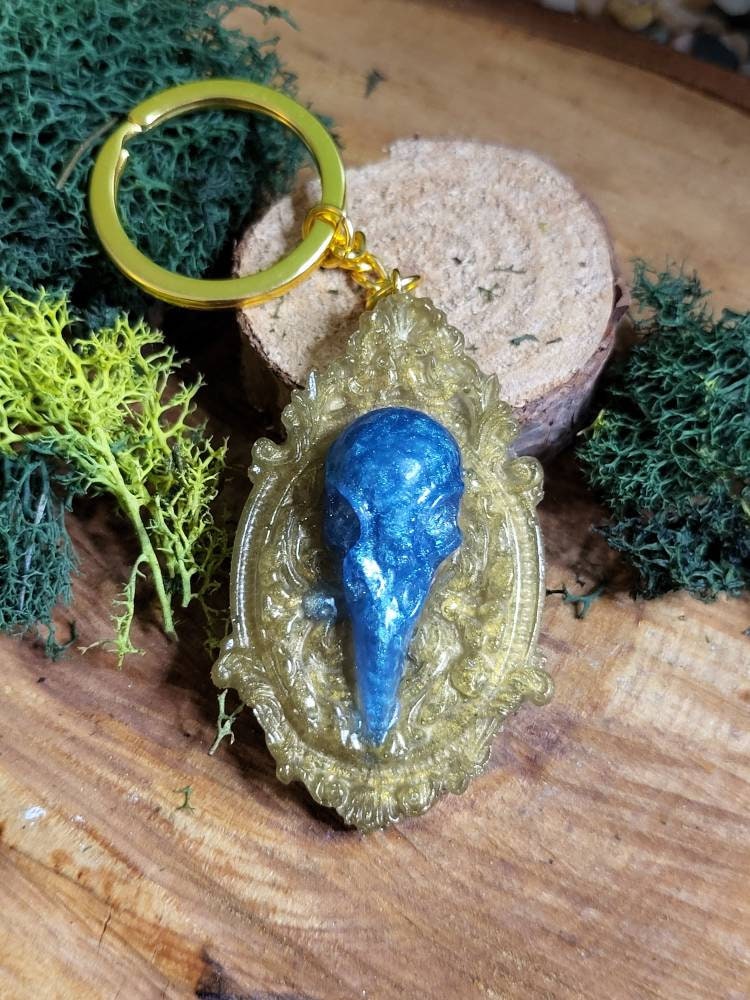 Raven Silhouette Keychain