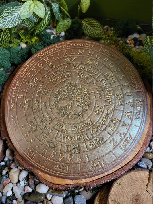 Copper and Gold Wheel of the Year Pendulum