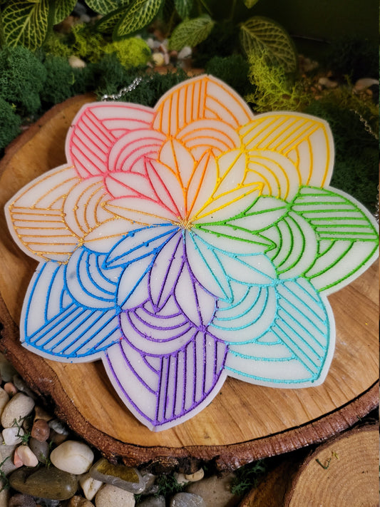 Rainbow Pride Mandala Wall Hanging