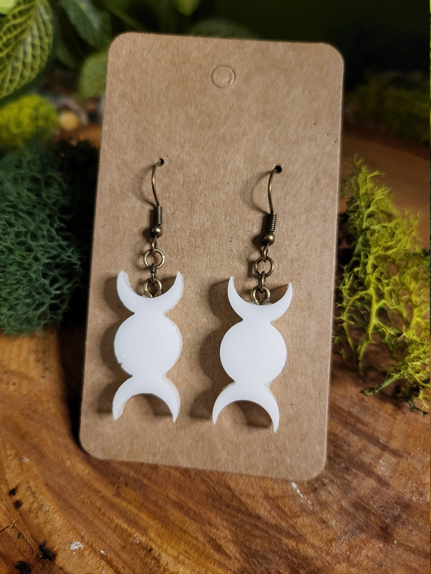 Little Triple Moon Earrings