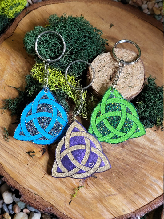 Celtic Knot keychain, Triqurtra, Trinity Knot Keychain