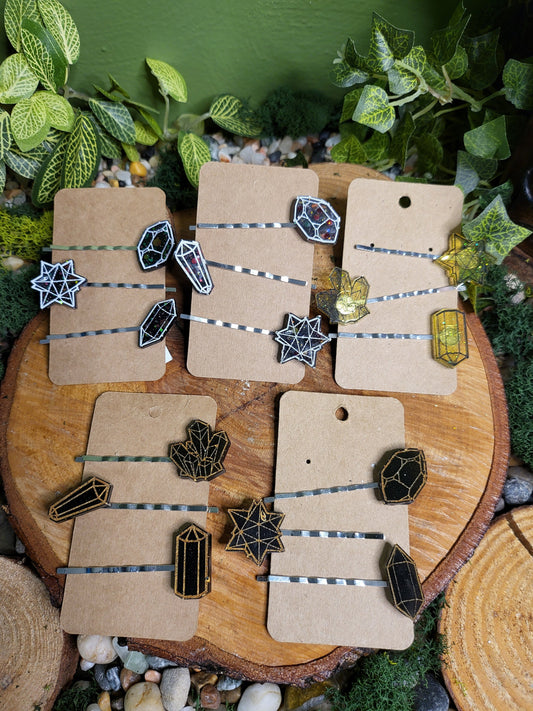 Crystal Hair Pins Sets of 3