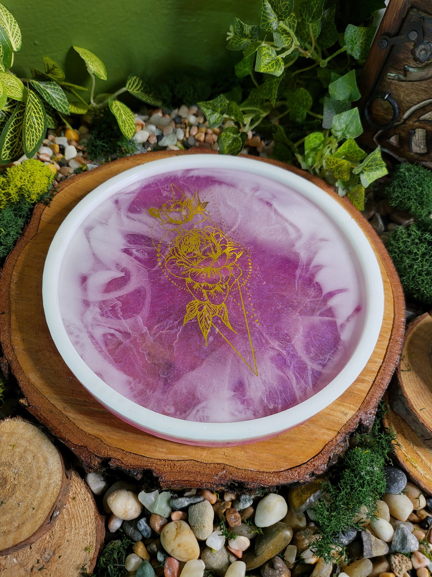 Rose Milk Bath Tray