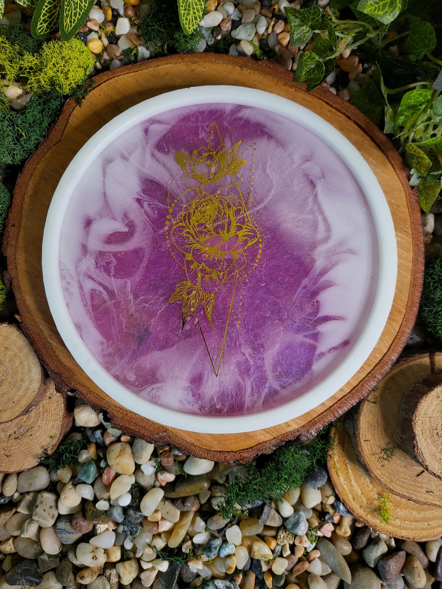 Rose Milk Bath Tray
