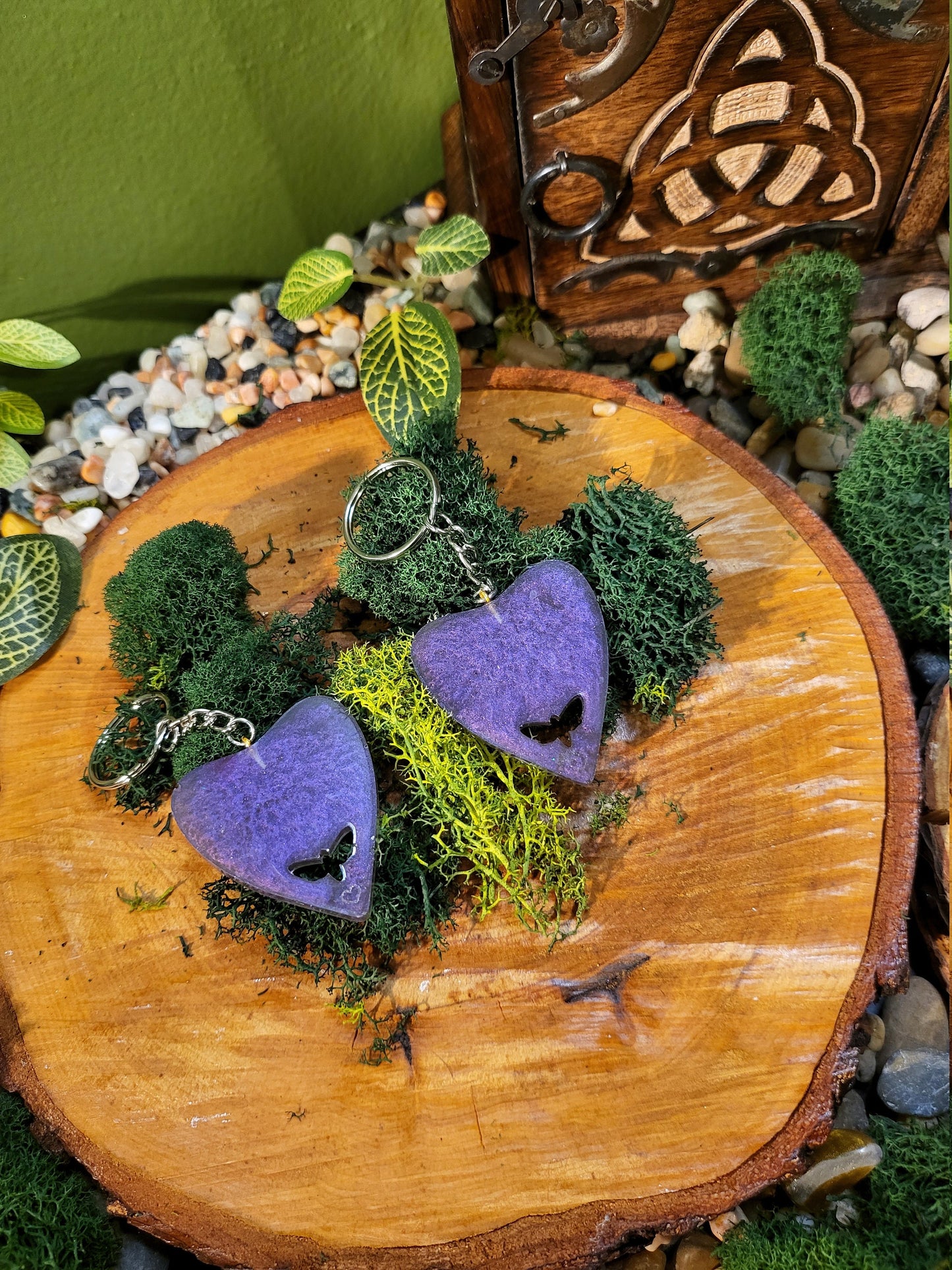 Ouija Planchette -Purple Hollow Moth
