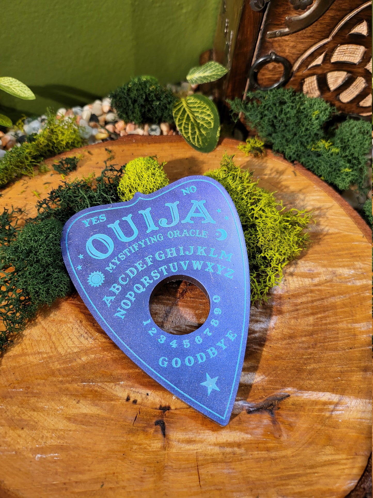 Purple and Teal Ouija Planchette