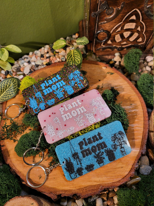 Plant Mom Keychains