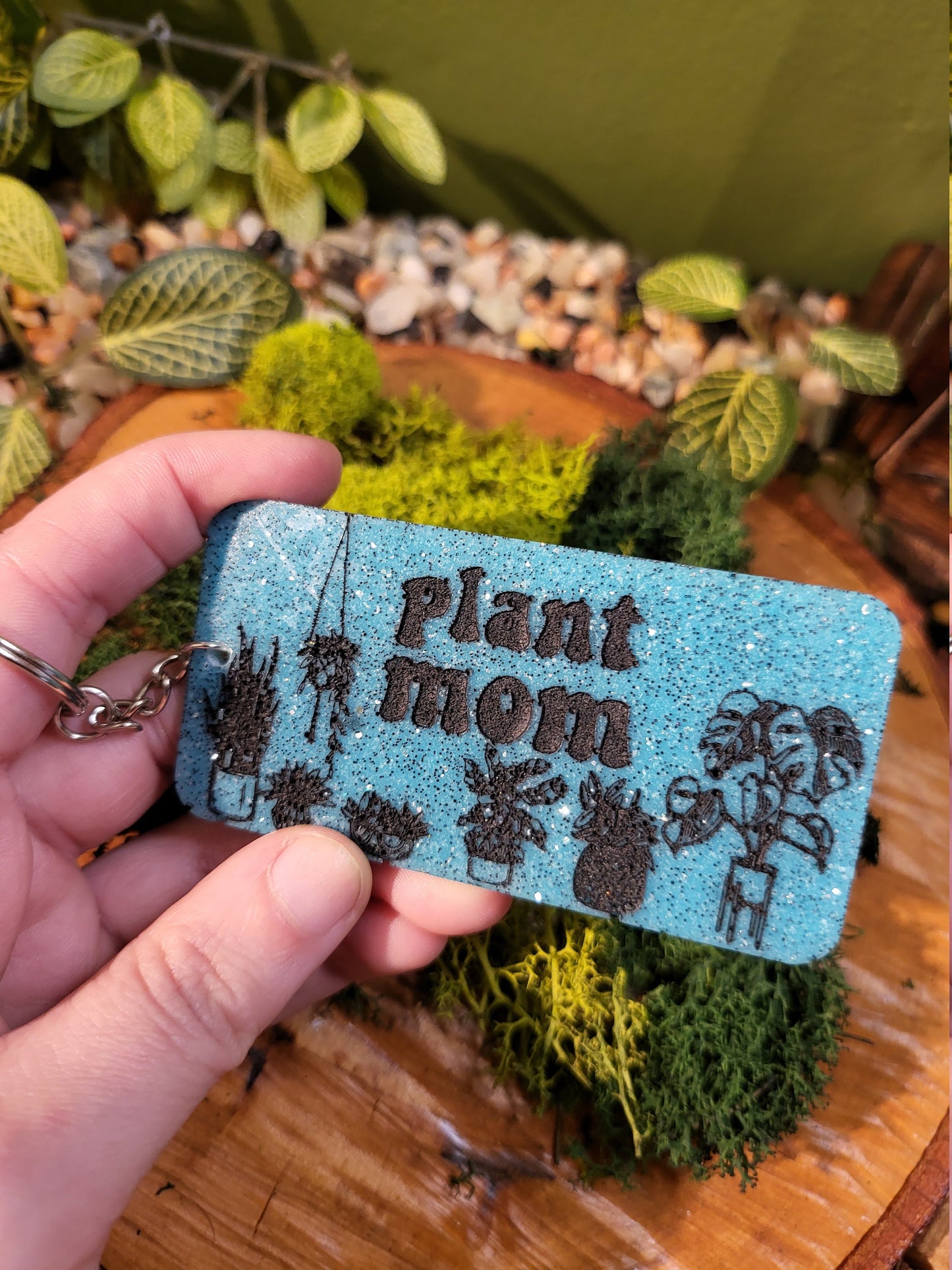 Plant Mom Keychains