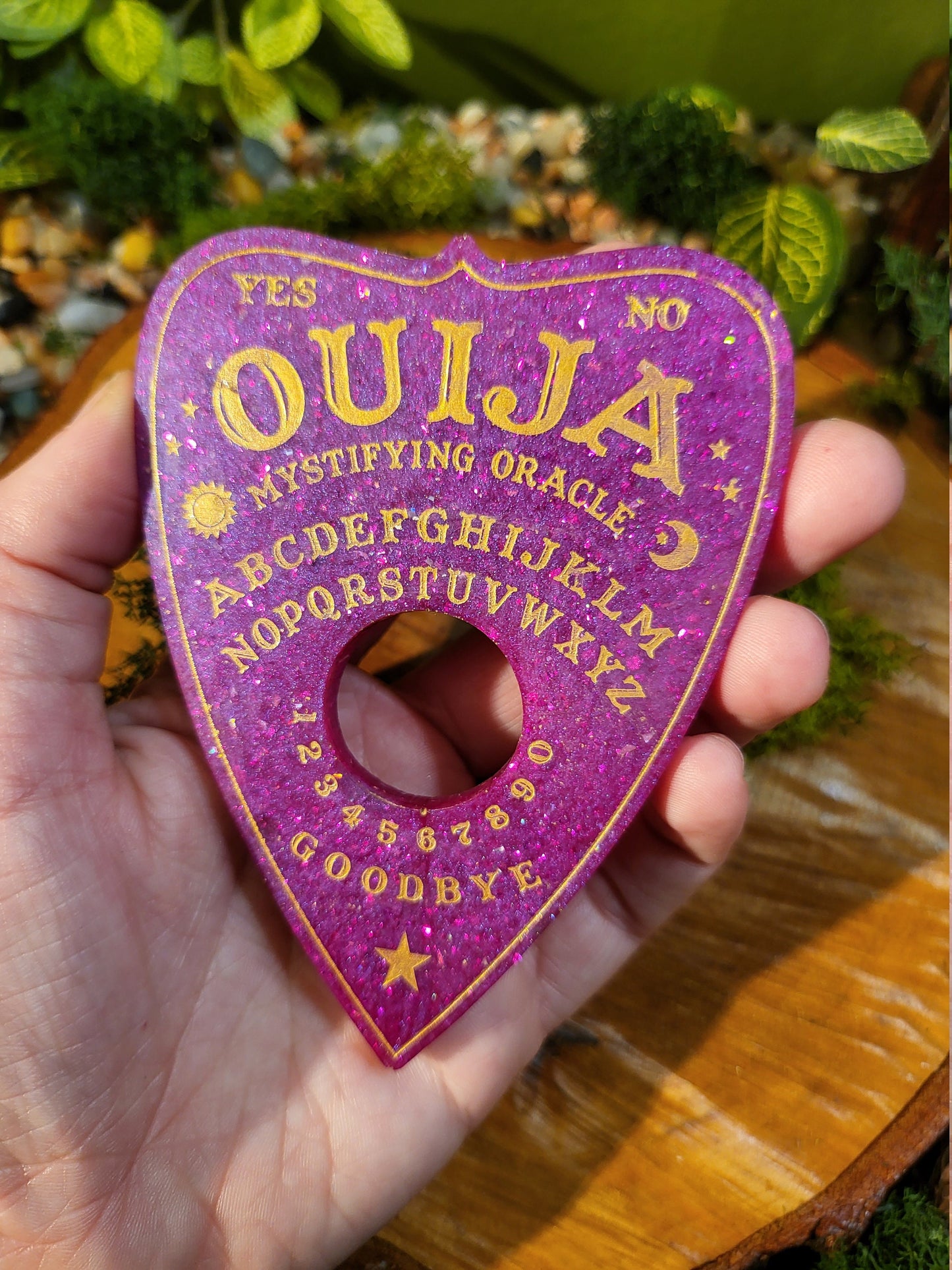 Pink and Gold Ouija Planchette