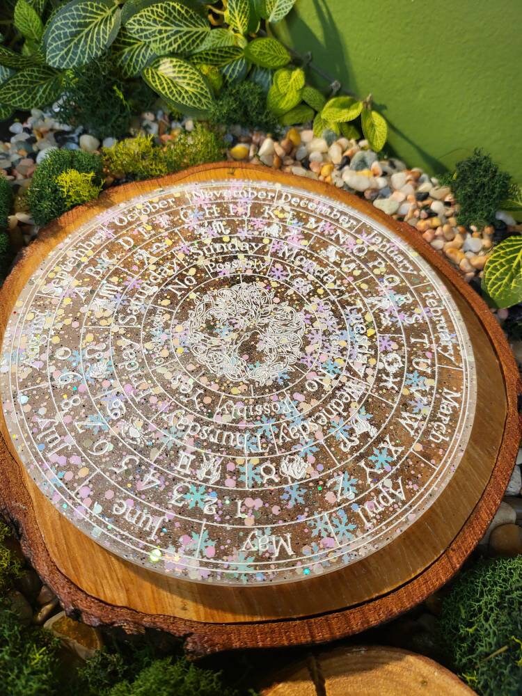 Winter Snowflake Wheel of the Year Pendulum