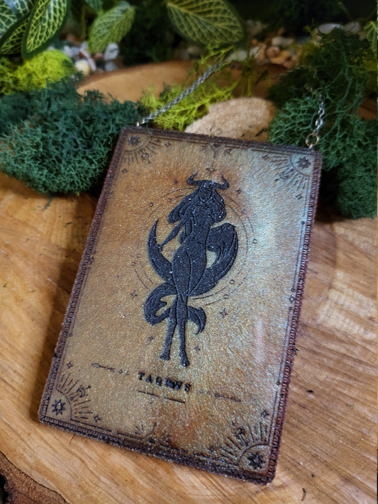 Copper and Black Taurus Wall Hanging