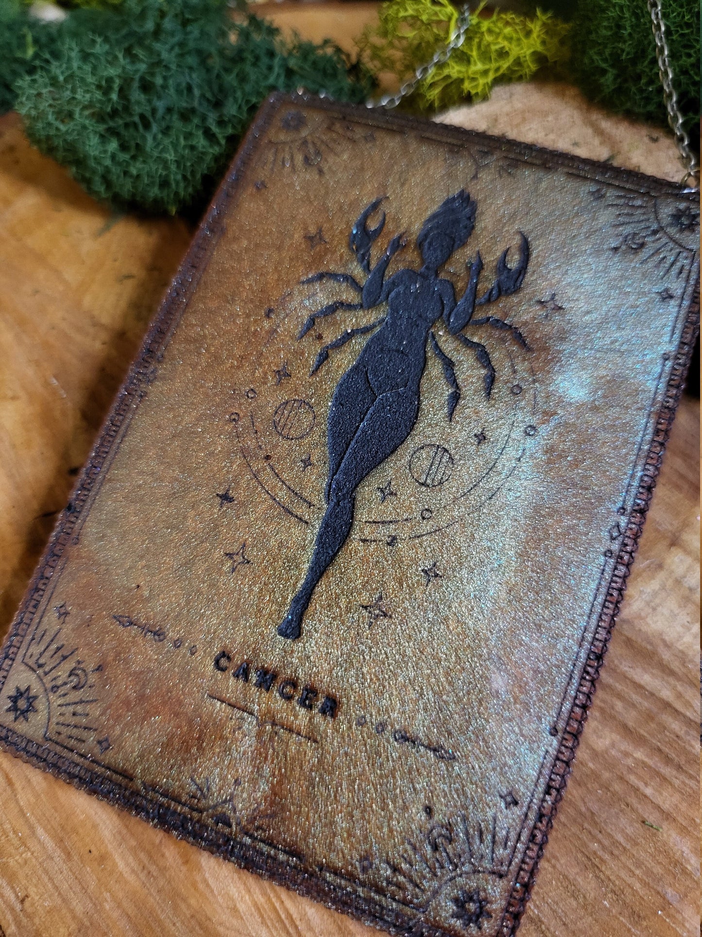 Copper and Black Cancer Wall Hanging