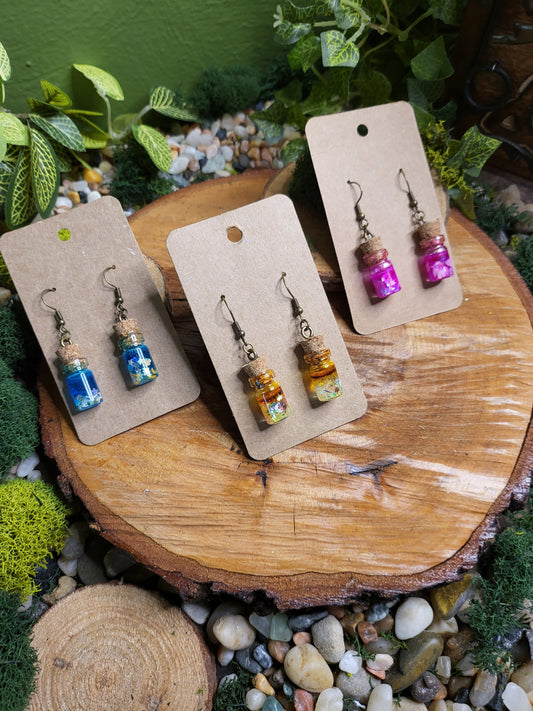 Little Potion Bottle Earrings